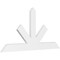 Ekena Millwork Saratoga Architectural Grade PVC Gable Bracket, 72"W x 36"H x 2"D x 6"F, 12/12 Pitch GBP072X36X0206SAR00 - alternate 1